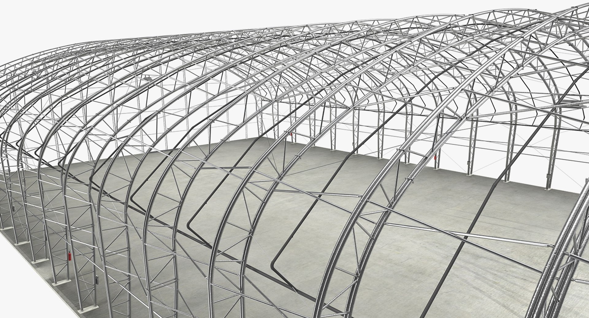 Steel Hangar Building Construction 3D Model - TurboSquid 1395817