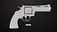 Revolver 05 Médio Prata Todas as Texturas PBR Unity UE