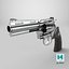 Revolver 05 Médio Prata Todas as Texturas PBR Unity UE
