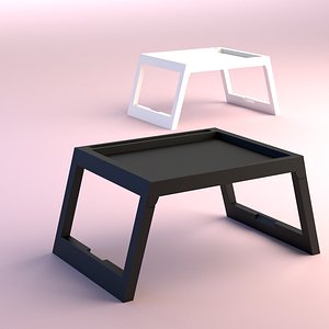 3D folding tray table