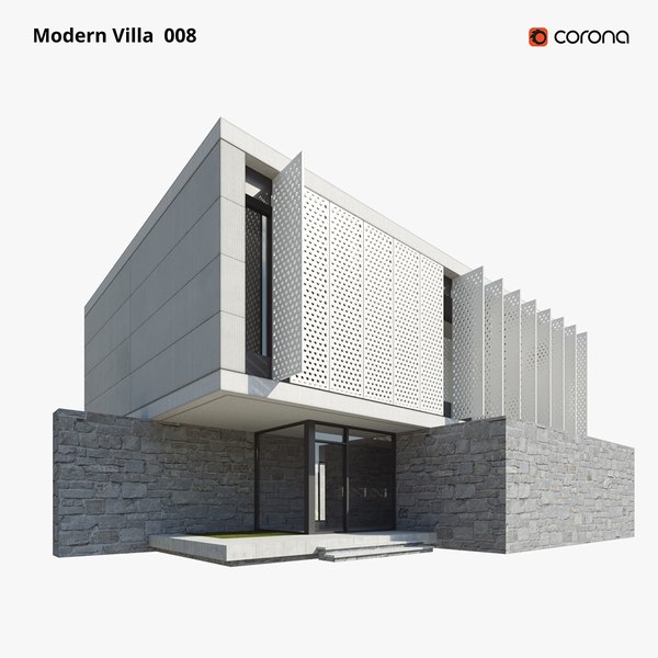 modelo 3d Diseño de villa moderna 008 - TurboSquid 2199591