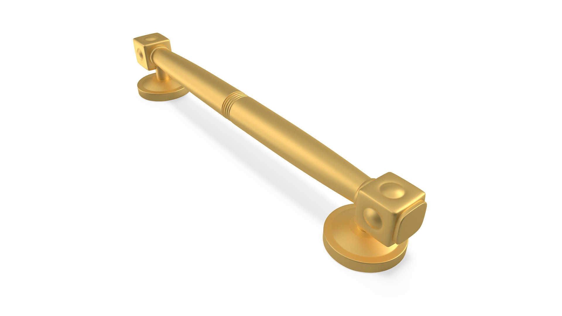 Door Handle Designer Gold 3D model preview