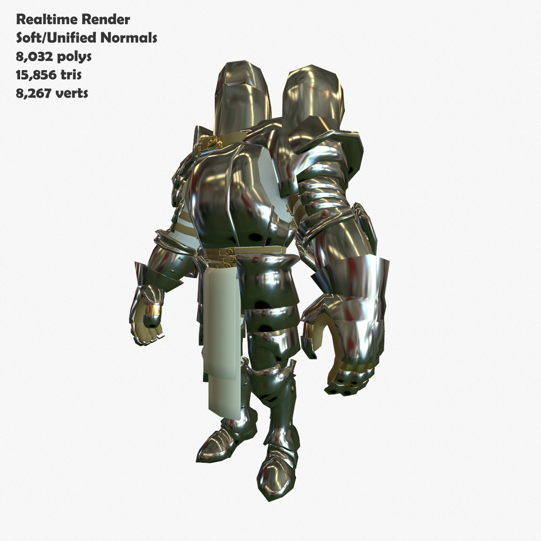 3d Base Mesh Knight Series Model