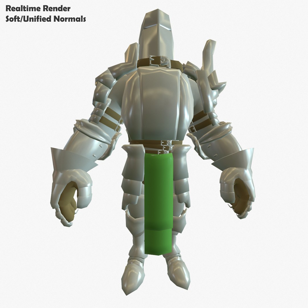 3d Base Mesh Knight Series Model
