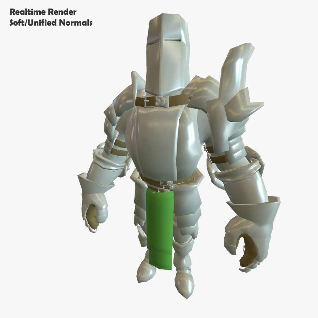 3d Base Mesh Knight Series Model