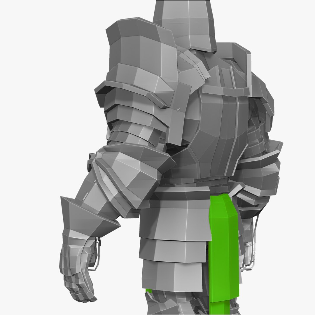 3d Base Mesh Knight Series Model