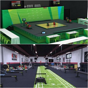 3D Weigtlifting Training and Arena Collection