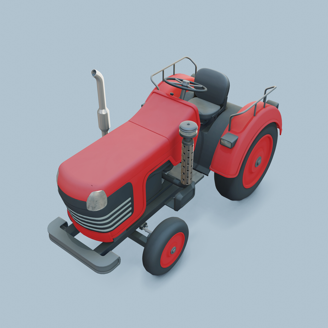 3D Farm Tractor Cartoon 3D Model Stylized - TurboSquid 2264051