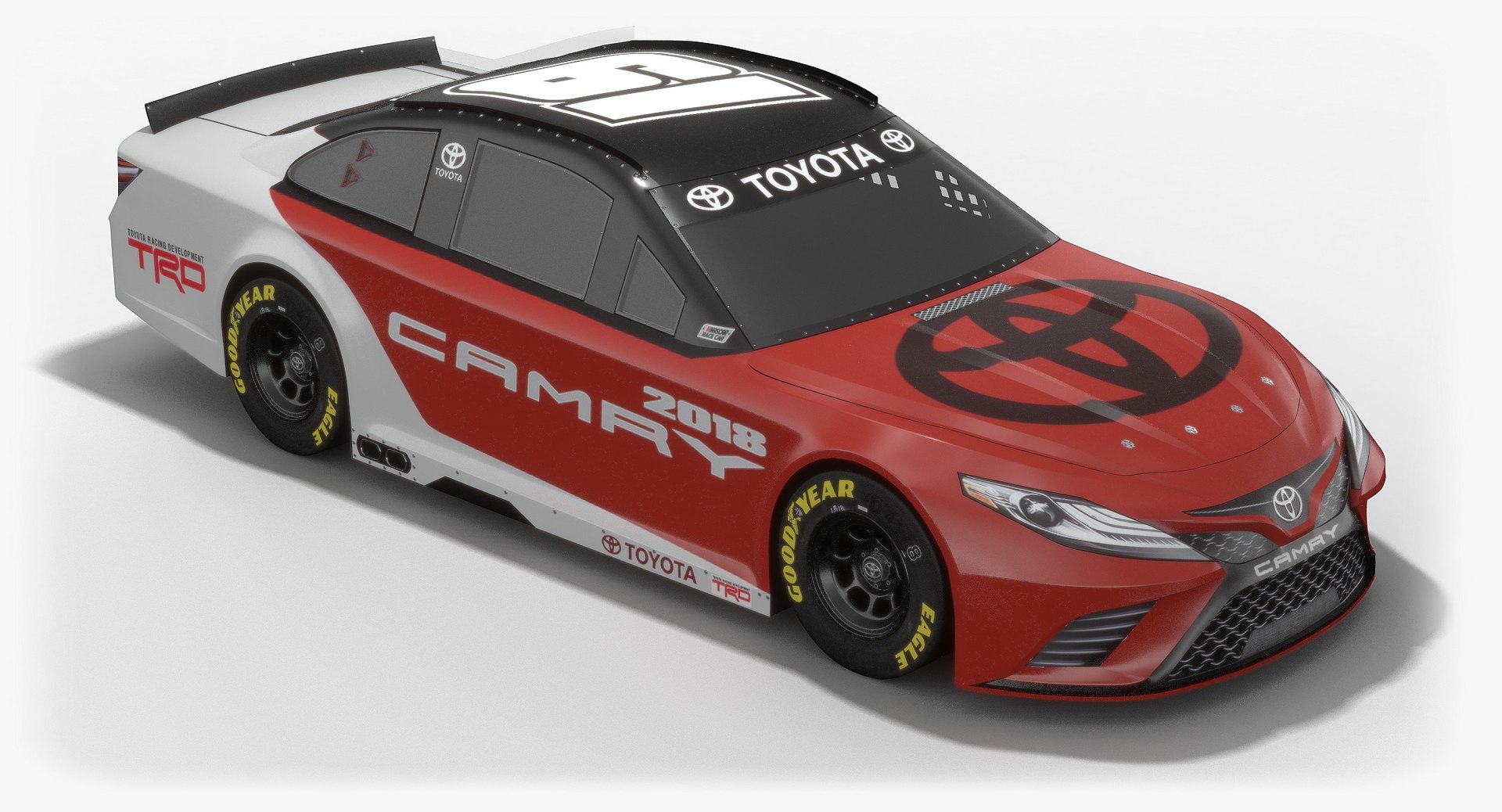 Generic Toyota Camry Nascar 3D Model - TurboSquid 1245106