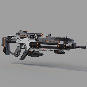 Science Fiction Gun 3 - Rifle 3D model