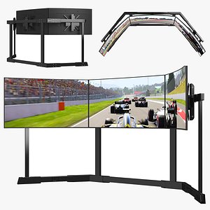 RSeat TX60 TV Stands Triple Screen