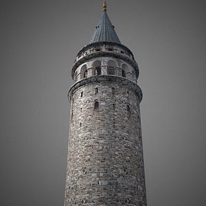 galata tower 3D model