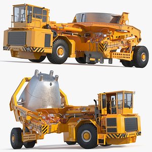 3D KAMAG SlagPotCarrier Rigged for Cinema 4D model