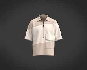 Mens shirt with big flap pocket