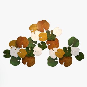 LOTUS LEAF WALL ART 02