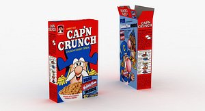 3d crunch cereal box