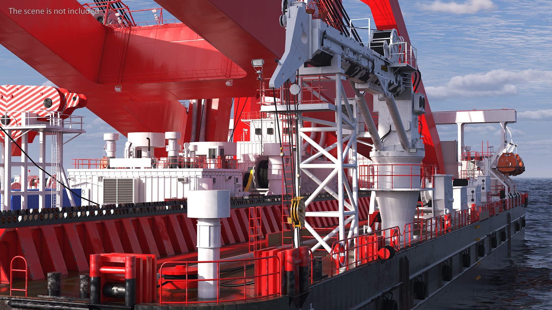 Floating Vessel Crane 3D model - TurboSquid 2111831