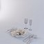 3ds max dining set
