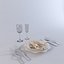 3ds max dining set