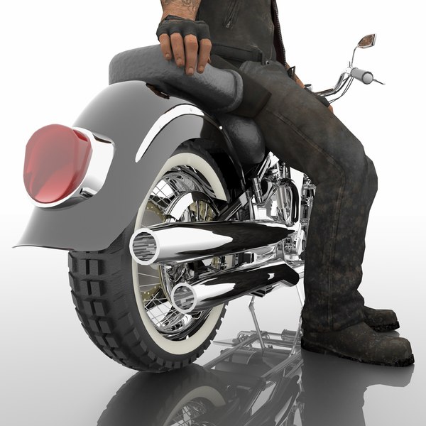 3D model Chopper Biker - TurboSquid 1829270