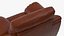 Chaise en cuir marron