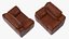 Chaise en cuir marron