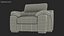Chaise en cuir marron