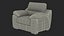 Chaise en cuir marron