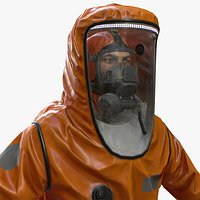 Hazmat Worker Level A Low Poly