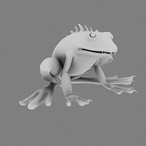 maya stylized frog
