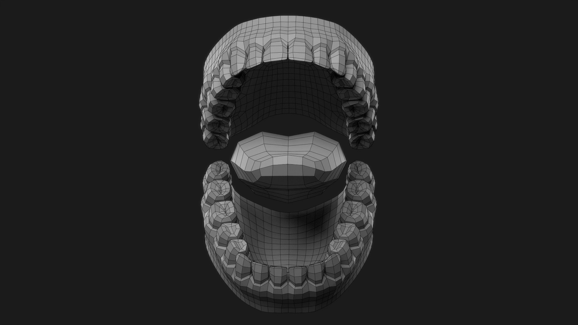 3D Model Realistic Low Poly Human Jaws And Tongue - TurboSquid 2014866