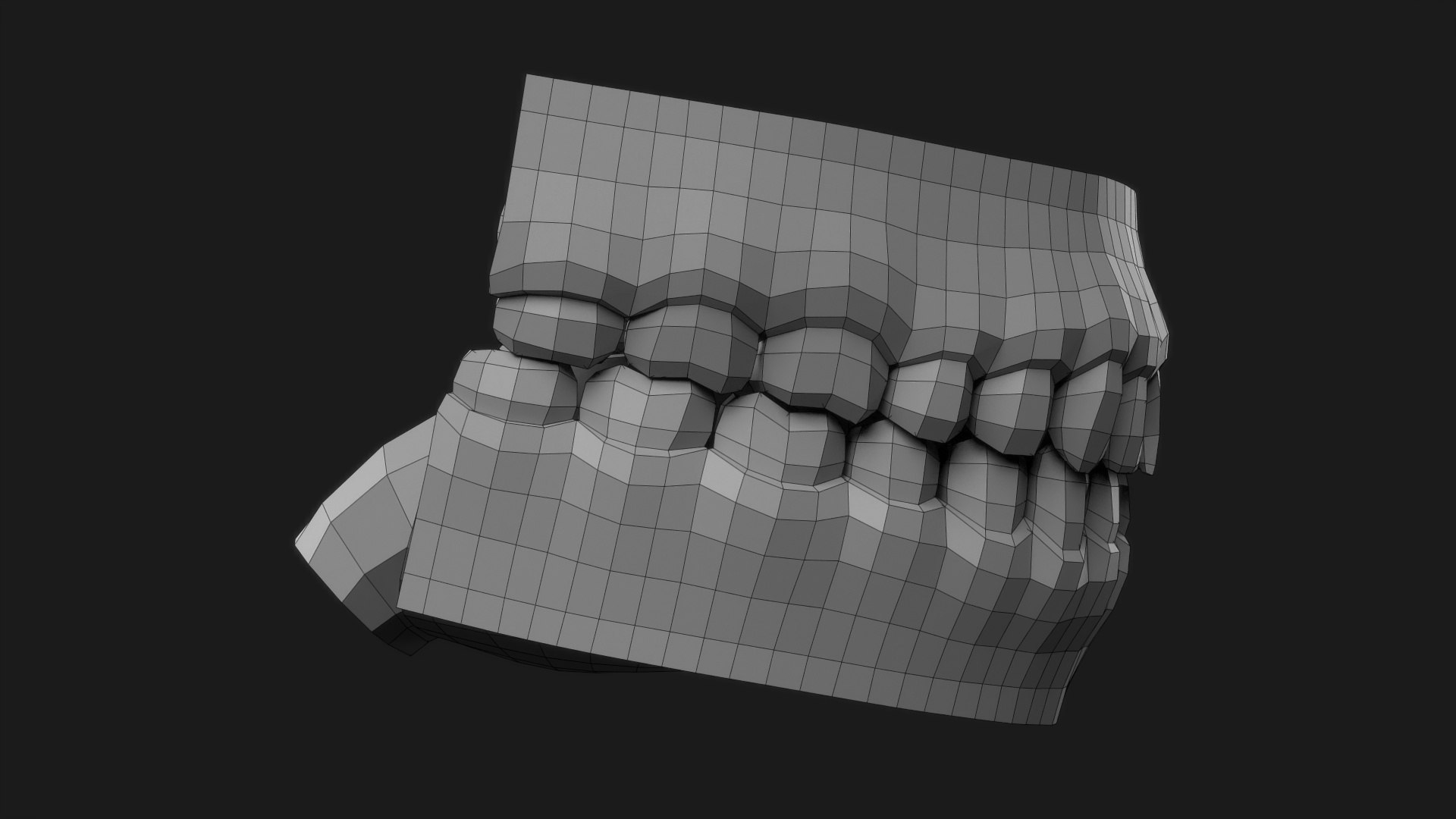 3D Model Realistic Low Poly Human Jaws And Tongue - TurboSquid 2014866