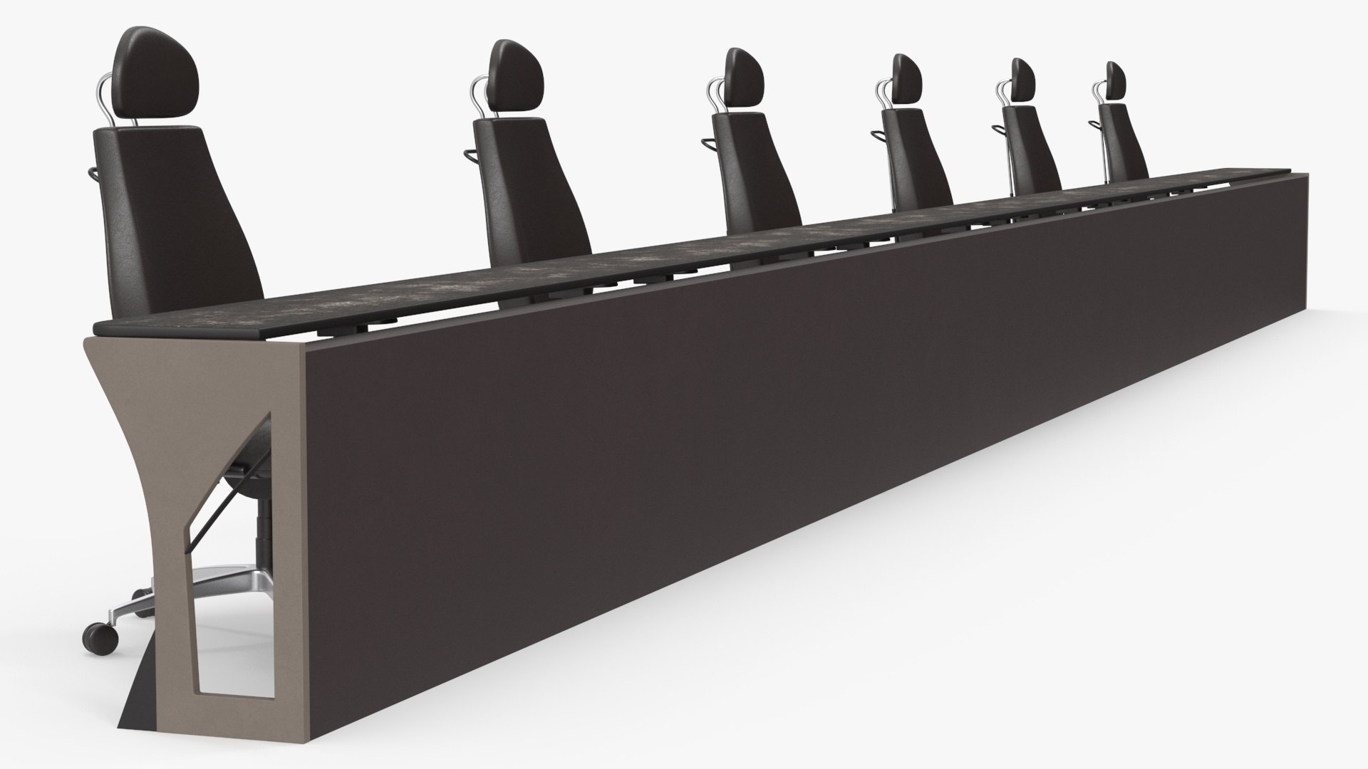 Conference Desk 3D model preview