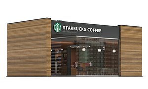 3D model starbucks coffee shop