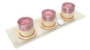 3D Sakura Rare Cheese Dessert