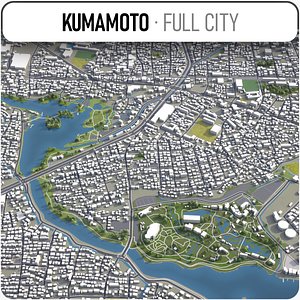 3D kumamoto surrounding -
