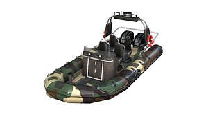 Tactical Boat 3D model