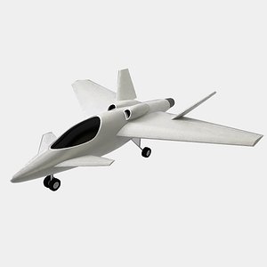 3D 3d printable aircraft concept model