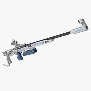 3D walther kk500m biathlon rifle gun model