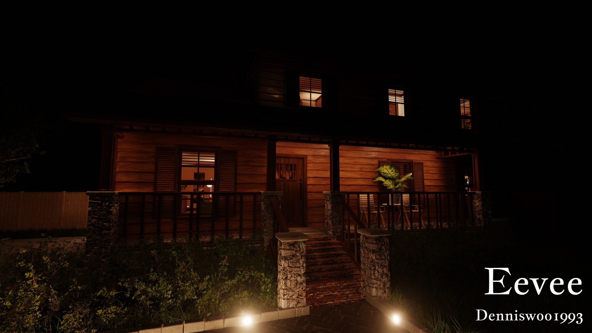3D Modular Classic Style American House 8 - TurboSquid 2121314