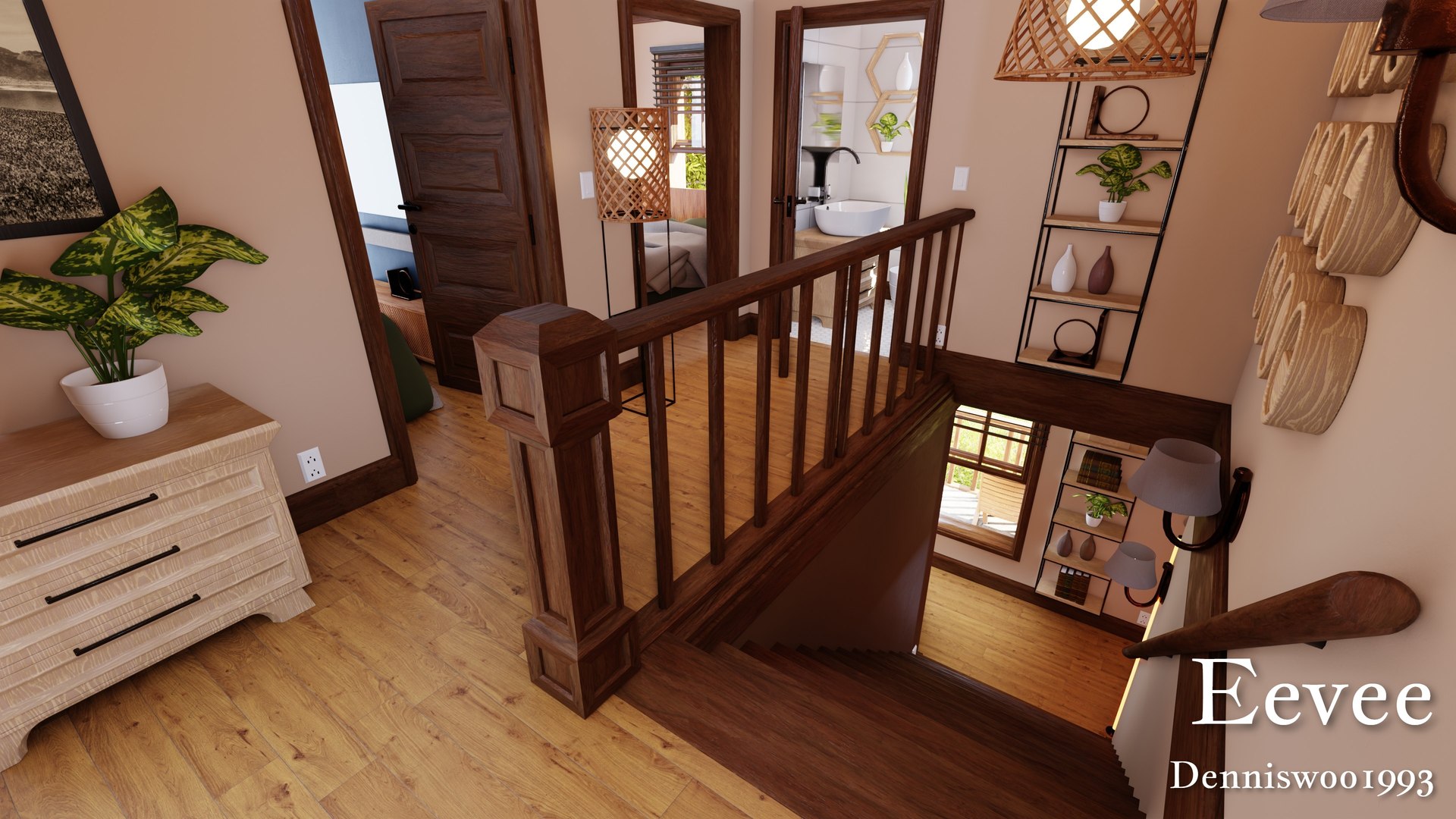 3D Modular Classic Style American House 8 - TurboSquid 2121314
