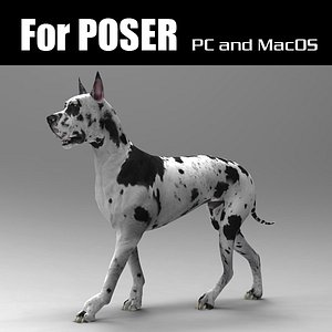 3d model german mastiff poser