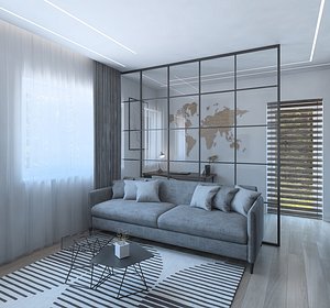 Luxurious guest room 3D model