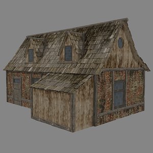 3D medieval house