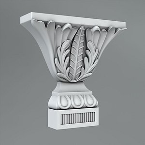 3d classical decoration ornamental model