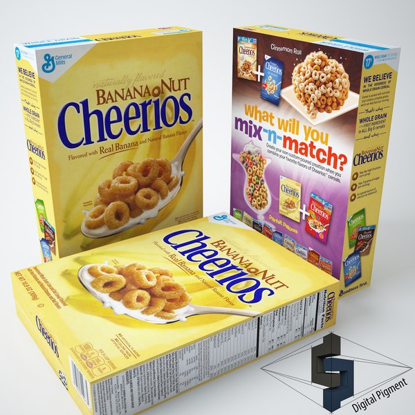 Porca De Banana Cheerios Modelo 3D - TurboSquid 1089474