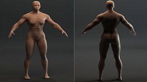3D model Synthetic humanoid female