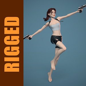 Lara Rig 3D model