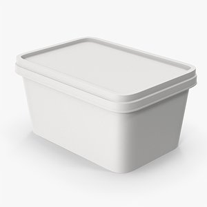 3D Plastic Food Container model