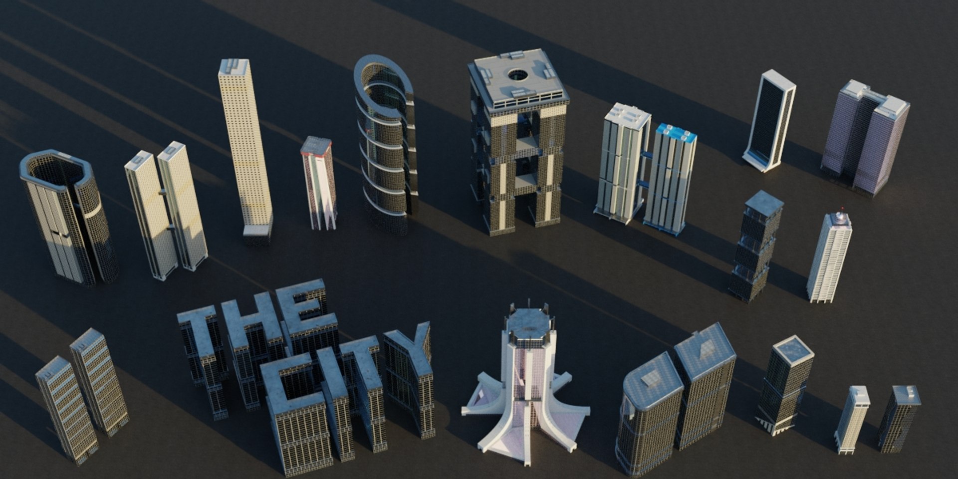 Buildings Asset Skyscrapers 3D Model - TurboSquid 1597777